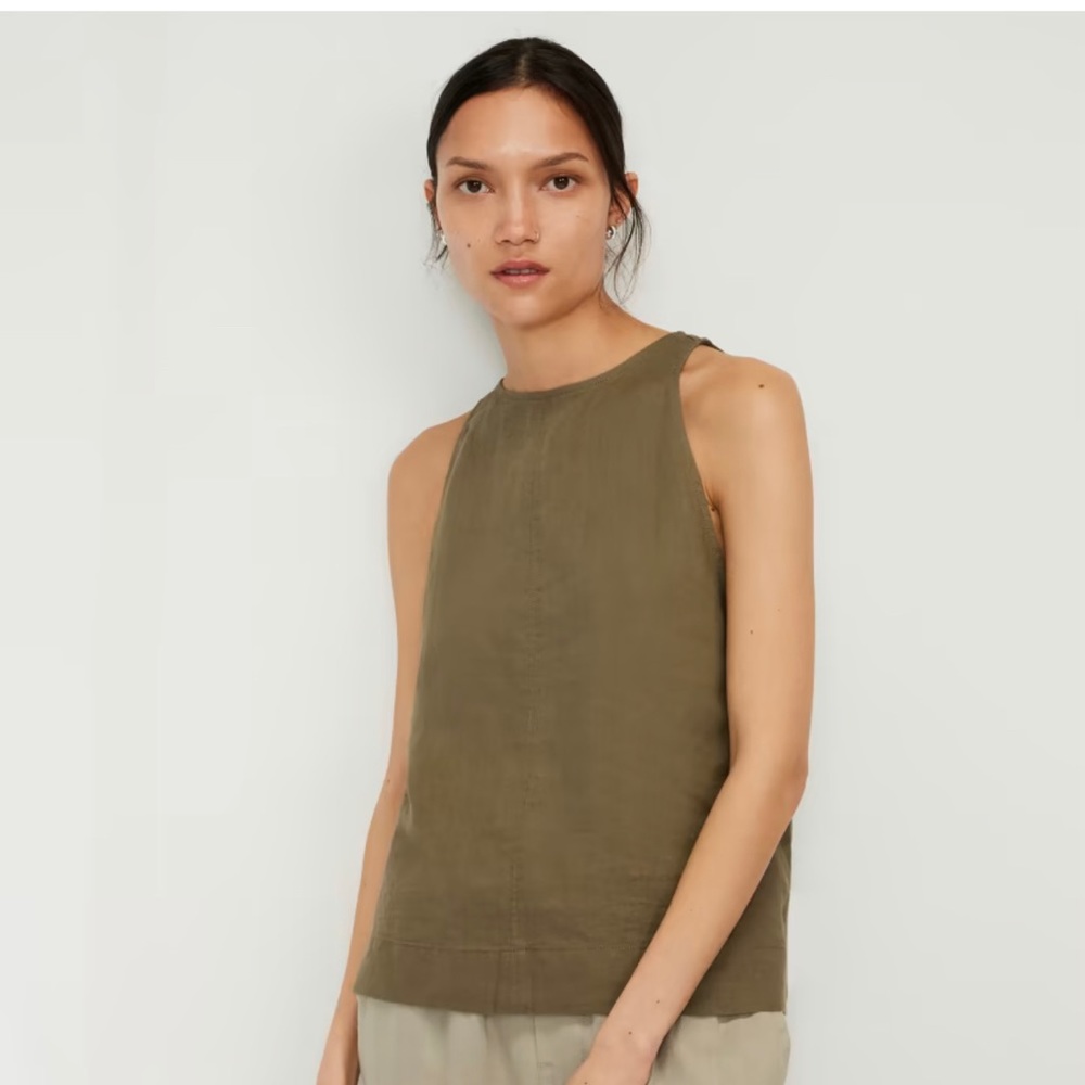NWT EVERLANE Linen High Neck Tank